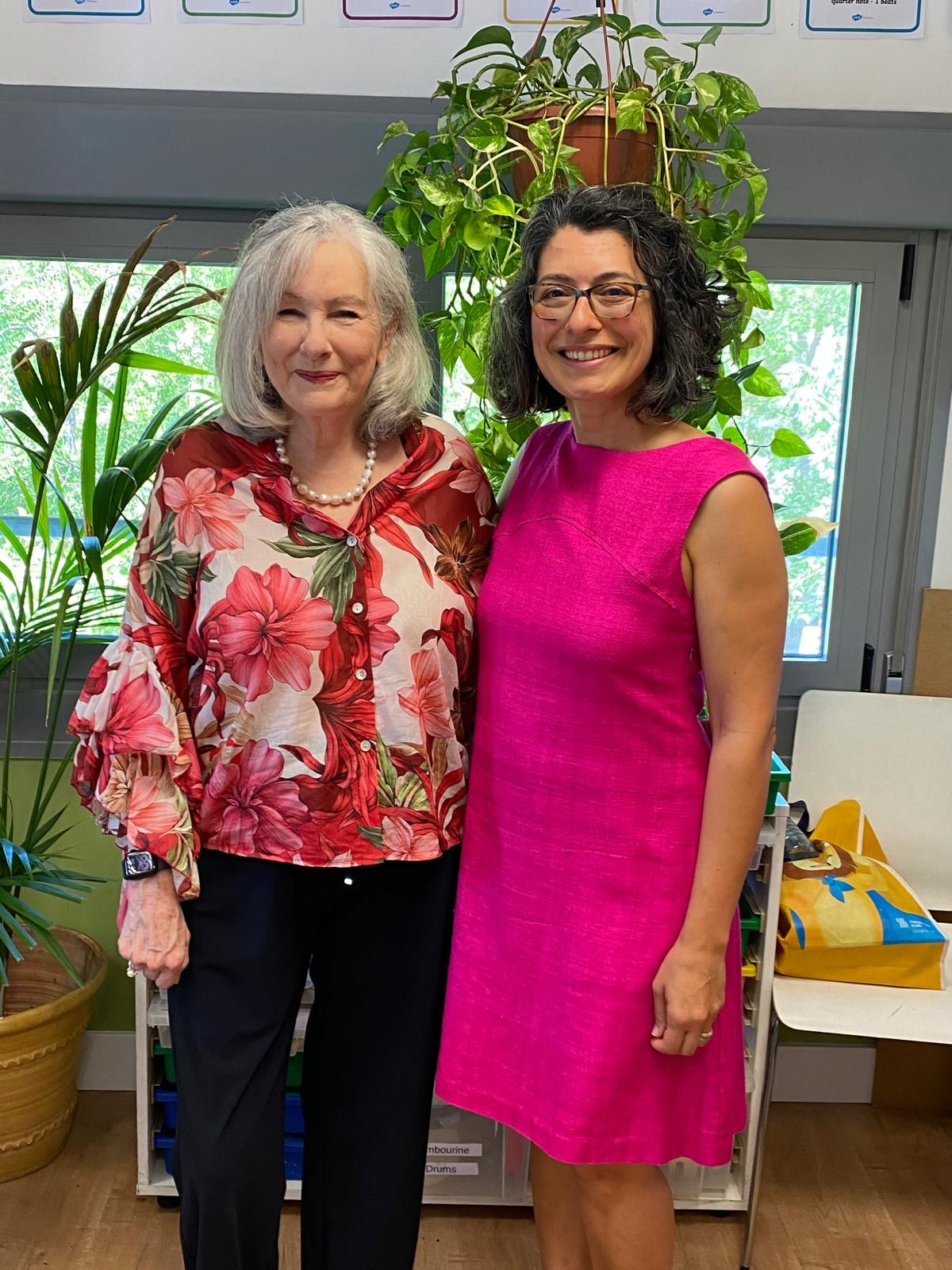 Dr Sara Santos with Barbara Arrowsmith-Young, founder of the Arrowsmith Program